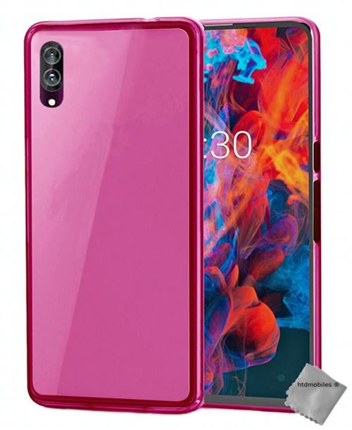 Housse etui coque pochette silicone gel fine pour Archos Diamond avec film ecran - ROSE