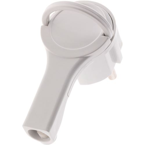 Elexity - Fiche mâle 2P+T - 16A - Extraplate - Blanc - Image 3