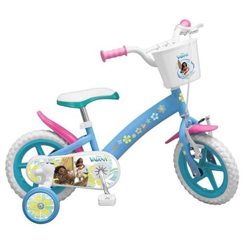 Vaiana 2018 Velo 14 - Enfant Fille - Blanc Et Bleu
