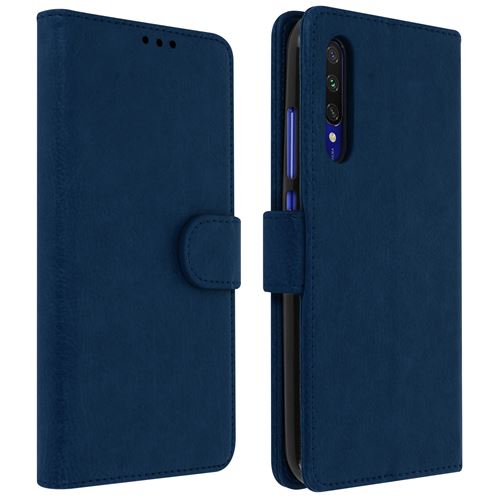 Housse pour Xiaomi Mi A3 avec Porte-cartes Fonction Support bleu nuit