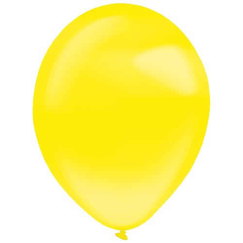 Amscan ballons cristal clair 35 cm latex jaune 50 pièces