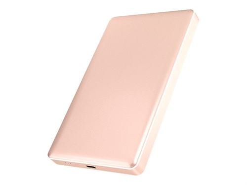 Icy Box boîtier externe pour disque dur SATA 1 x 2,5 HDD/SSD avec connexion USB 3.1 TYPE-C Rosa