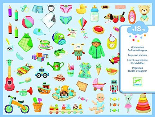 Gommettes faciles à attraper Mon petit monde - Djeco