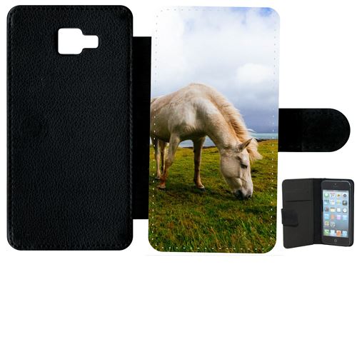 Etui À Rabat Samsung Galaxy A7 (2016) Cheval Paysage