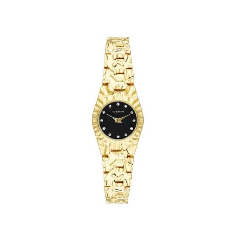 Montre Femme Jean Bellecour Cadran 34cm En Steel Noir Et Bracelet Doré En Acier REDS23