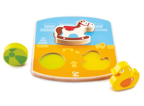 Hape jouets puzzle à moules en bois 4 pièces