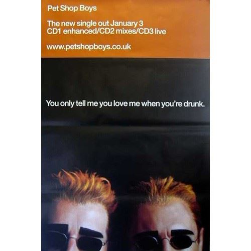 Pet Shop Boys - 100x150 cm - AFFICHE / POSTER