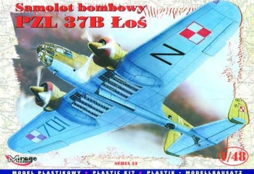 Pzl P37b Los Bomber - 1:48e - Mirage Hobby