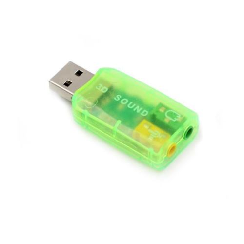 Carte son USB externe 5.1 - PC Mac - USB - Vert