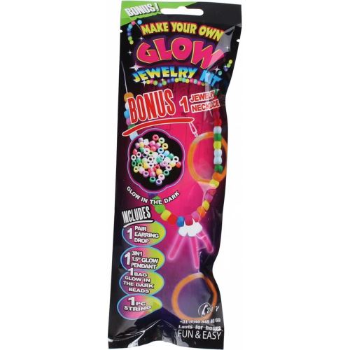 Stick lumineux bracelet fluo pendentif perle glow carnaval fête mod 8