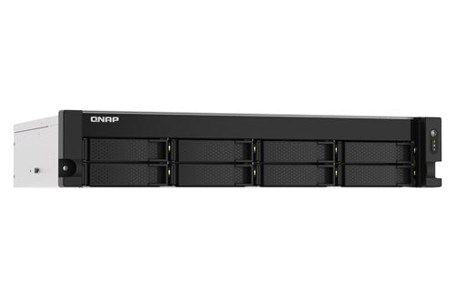 Qnap - nas rm ts-853du-rp-4g 2u 8 baies 4gb ddr4 2.0ghz qc 2 x 2.5gbe rpsu