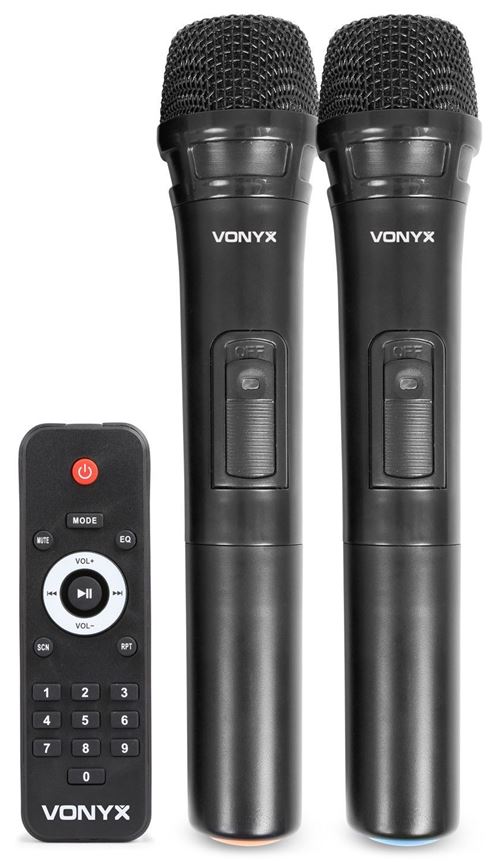 70€95 sur Vonyx AP1200PA Enceinte Sono Portable avec Micros sans Fil - 600W  Max, Enceintes, baffle et amplis DJ, Top Prix