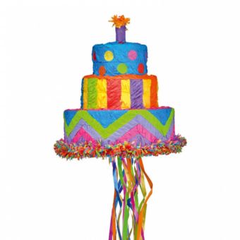 Amscan Pinata Gateau D Anniversaire Arc En Ciel 30x33 Cm Article De Fete Achat Prix Fnac