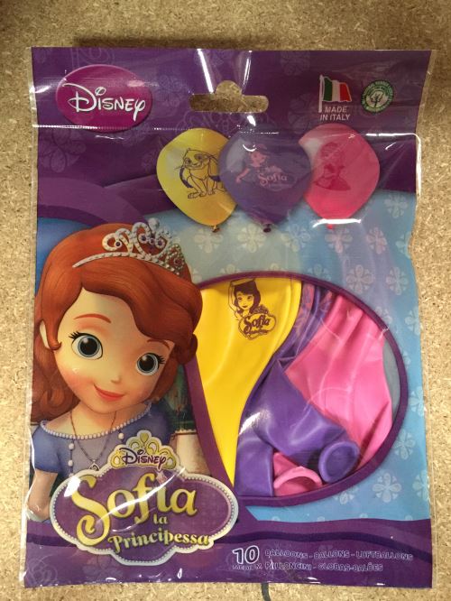 10 ballons gonflables princesse sofia disney