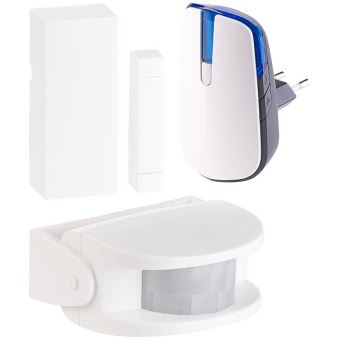 Kit Anti Crevaison Casa Control : Sonnette/Alarme Sans Fil Sur Secteur Pour Interrupteur Cinétique Et Détecteur Moteur Kft