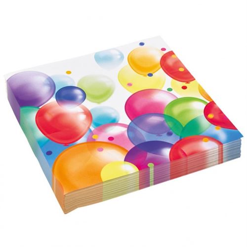Amscan Ballons 20 pièces Napkins 30 cm