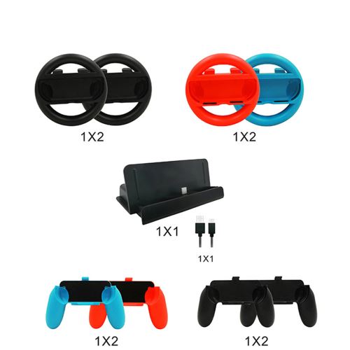 Nintendo Commutateur Kits d'accessoires Ensembles 10 en 1 Joy Con Poignées contrôleur de poignée