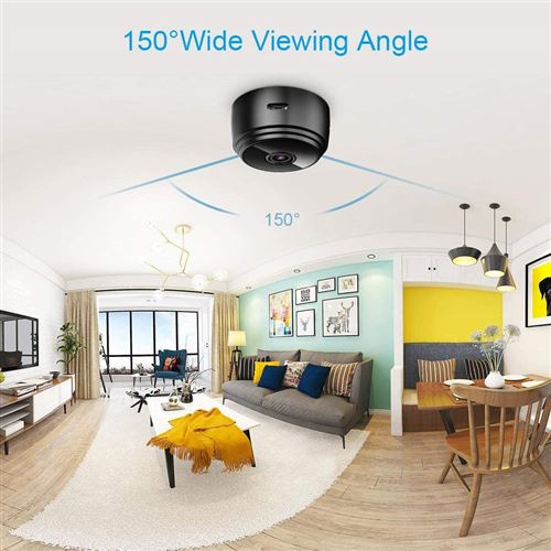 Mini Wi-Fi Camera Surveillance HD 1080P with Night Vision – Qatari Wonders