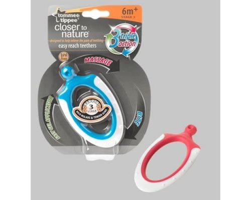 Hochets de dentition bleu stade 3 - tommee tippee