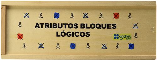 Andreu Toys 27 x 10 x 5 cm Logic Bloque Les Attributs Jouet (20 pièces, Multicolore)