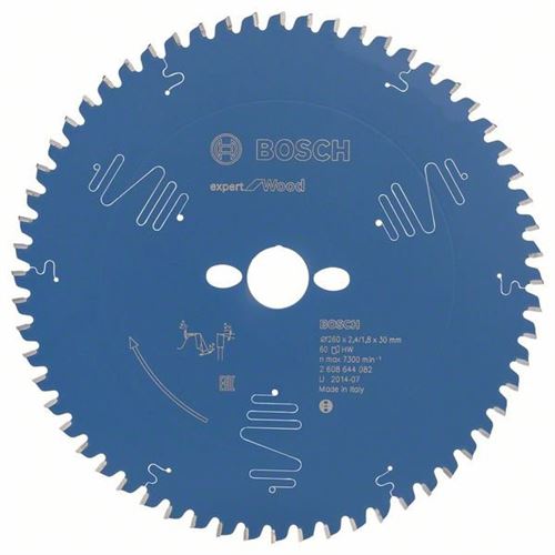 Bosch Accessories Expert For Wood 2608644082 Lame De Scie Circulaire 260 X 30 X 1.8 Mm Nombre De Dents: 60