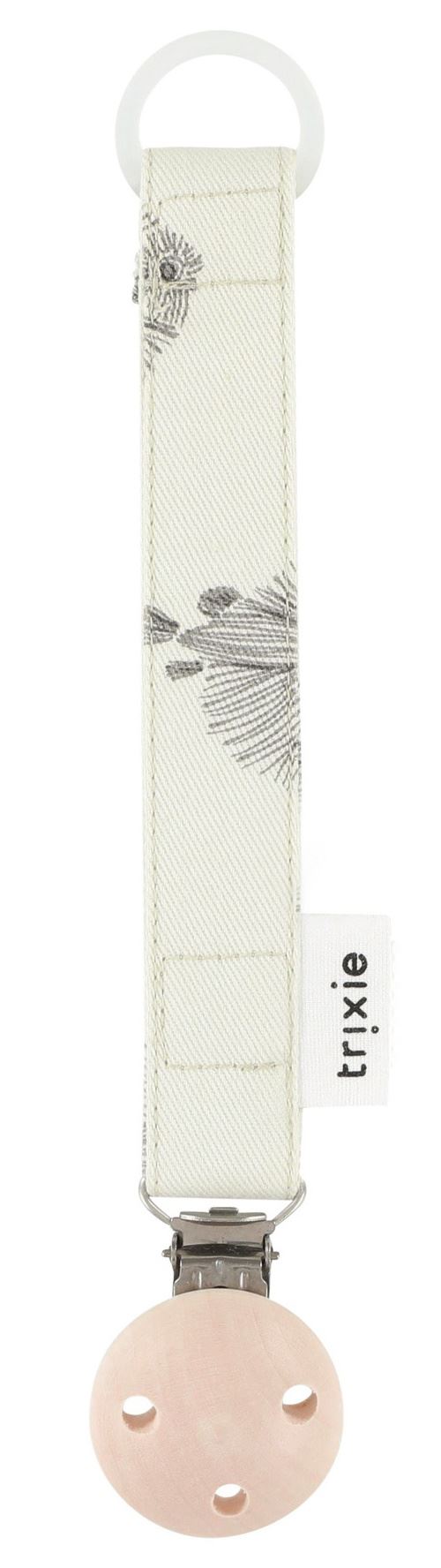 Trixie attache-sucette Blowfish 20 cm coton/bois/acier crème