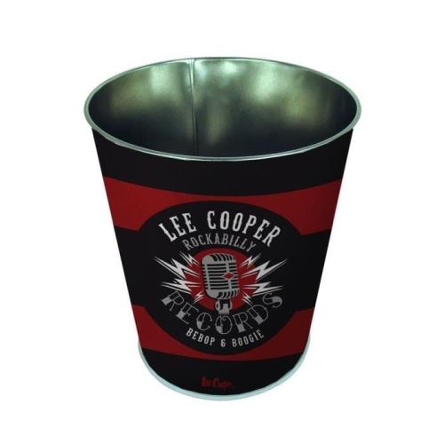 Pierre henry lee cooper corbeille conique - décor rockabilly - en métal - classé non feu m1 - 7,5 l - imprimé vernis brillant