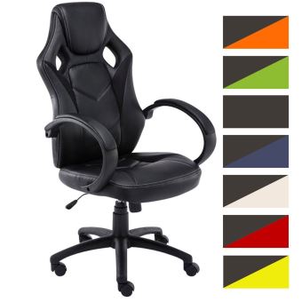 Clp Fauteuil De Bureau Magnus Chaise De Bureau Reglable En Hauteur Design Gamer I Chaise De Bureau A Roulette Noir Achat Prix Fnac
