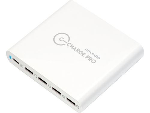 Connectique Novodio C-Charge Pro - Chargeur iPhone & Macbook Pro USB-C, 4x USB-A QC 3.0 80 W