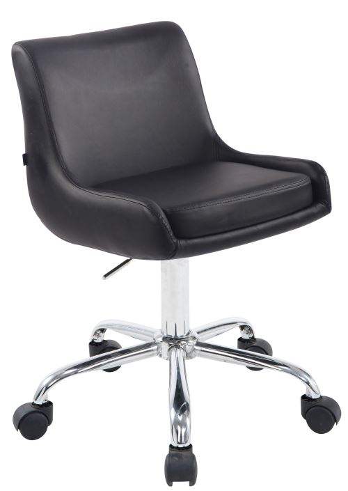 Tabouret de travail Club similicuir , Noir