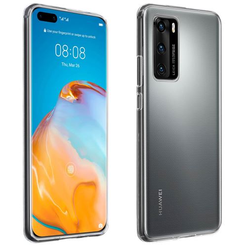 Coque pour Huawei P40 Protection Silicone Souple Ultra-Fin Transparent