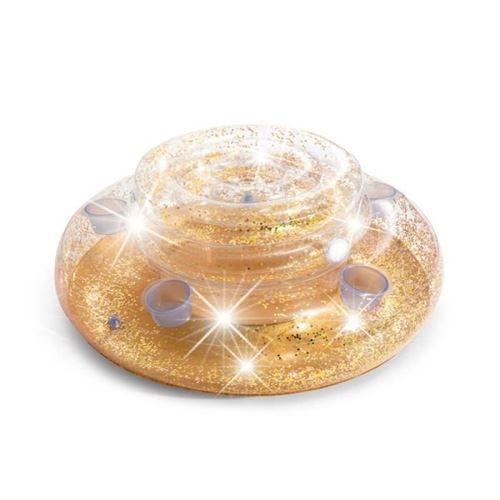 Glacière gonflable flottante Intex Paillettes Or