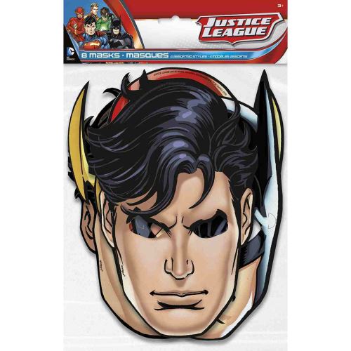Masques Parti Justice League [8 par paquet]