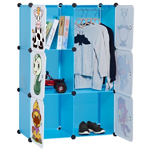 Penderie Armoire Cubes Etagere Rangement 25 Casiers Plastique