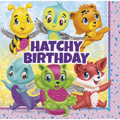 Hatchimals boissons [16 serviettes par paquet]