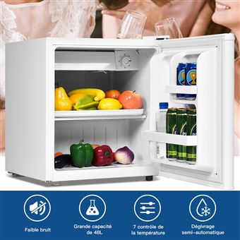 CHIQ - CSD46D4 - Mini réfrigérateur Bar 46L en acier inoxydable, Porte  réversible, 35dB : : Gros électroménager