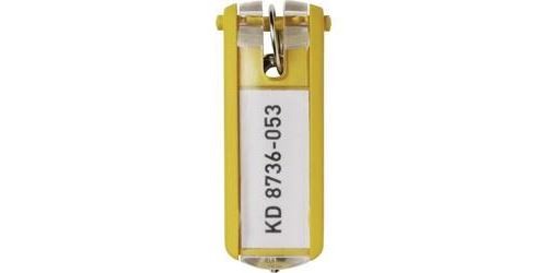 Porte-clef Durable KEY CLIP jaune 6 pc(s)