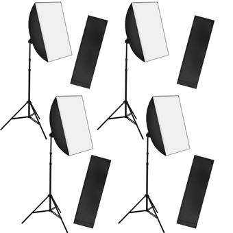 TecTake Boite Lumière Softbox pour Flash Studio Photo Video Kit lumière Sac de Rangement 