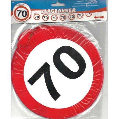 Vlaggenlijn Papier Verkeersbord 70