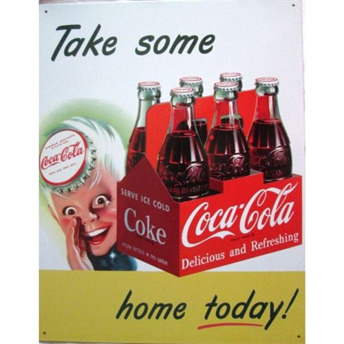 plaque coca cola sprite boy 41cm take some home today tole deco affiche pub snack bar