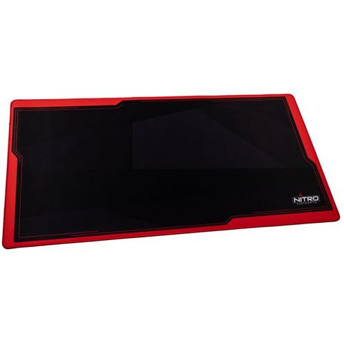 nitro concepts nitro concepts deskmat dm12, 1200x600mm - schwarz/rot noir