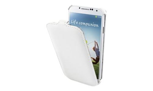 Muvit Snow Slim - Beschermhoes voor mobiele telefoon - wit - voor Samsung Galaxy S4