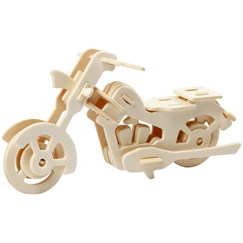  CC Hobby Figurine &agrave; assembler en 3D, moto, dim. 19x9x9 cm, 1 pi&egrave;ce- -