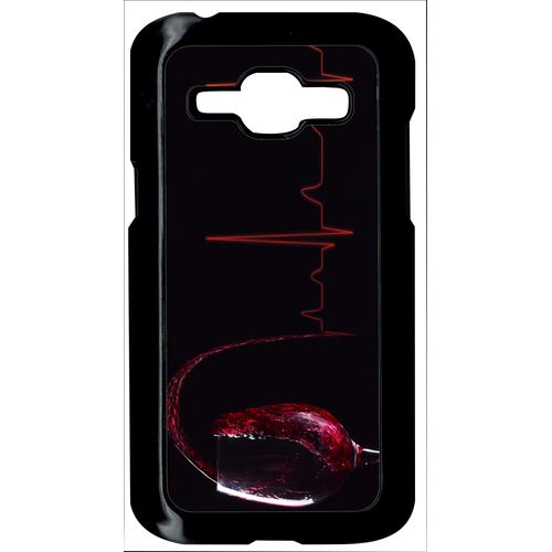 Coque Verre De Vin Électrocardiogramme Compatible Samsung Galaxy J1 Transparent