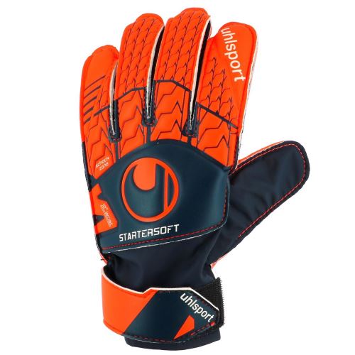 Gants gardien football Uhlsport Starter soft jr Orange taille : 5 réf : 46858