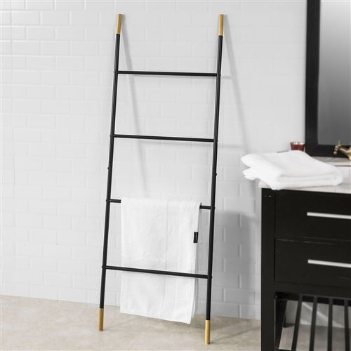 SoBuy® FRG264-Sch Échelle Porte-Serviettes à Poser Support pour Serviettes