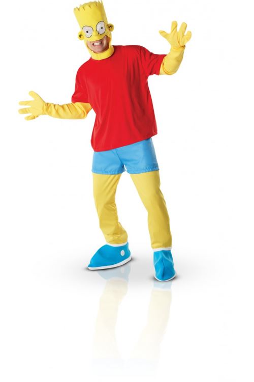 Costume luxe adulte bart simpson xl