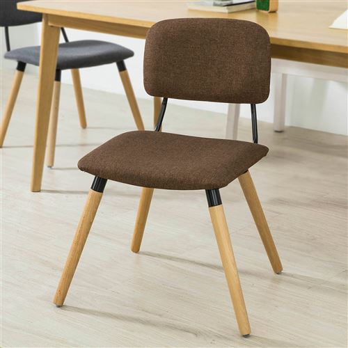 SoBuy® FST54-BR Chaise de Cuisine Salle à Manger avec Pieds en Bois Résistantes Dossier et Assise Rembourrés Très Confortable