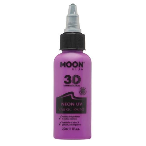 Moon Glow peinture pour vêtements néon uv 30 ml violet