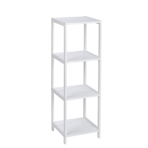 Etagère de salle de bain 4 Niveaux Olso - H. 112 cm - Blanc